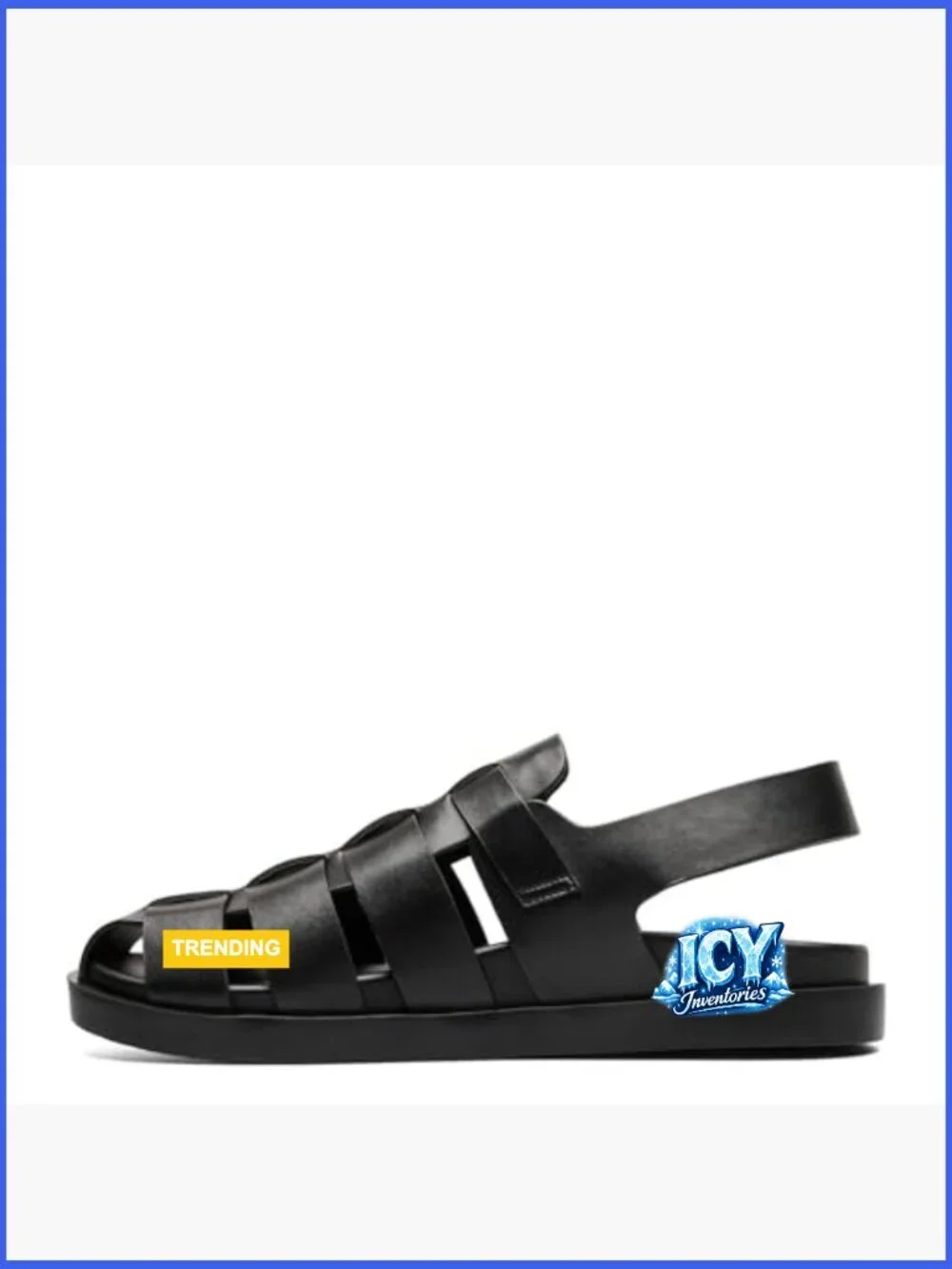 Men's Slingback Buckle Sandal with Cushioned Footbed